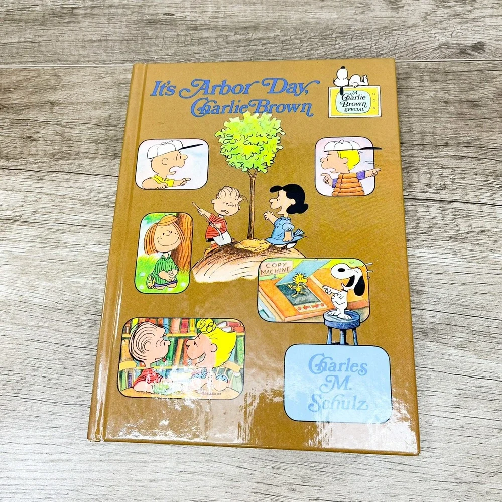 Its Arbor Day Charlie Brown Charles M Schulz 1977 Hardcover Peanuts Book 1st Ed